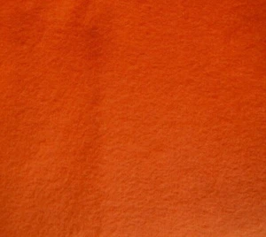ORANGE SOLID FAUX FUR COSTUME FABRIC 100% POLYESTER BY THE 1/2 YARD 1/8" PILE - Picture 1 of 2