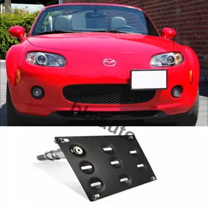Bumper Tow Hook Hole License Plate Mount Bracket Holder For Mazda Miata NC MX-5 - Picture 1 of 4