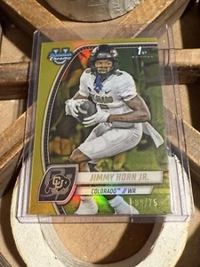 Jimmy Horn Jr. 2024 Bowman Chrome University Yellow /75 - Picture 1 of 2