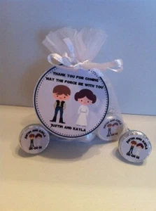 Star Wars Wedding Favors - Set of 25 - Organza Bags, Favor Tag, and Stickers - Picture 1 of 1