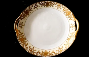 Noritake 175 Weihnachtskugel 10" Kuchenplatte mit Griff - Gold Bodenstempel - Bild 1 von 3