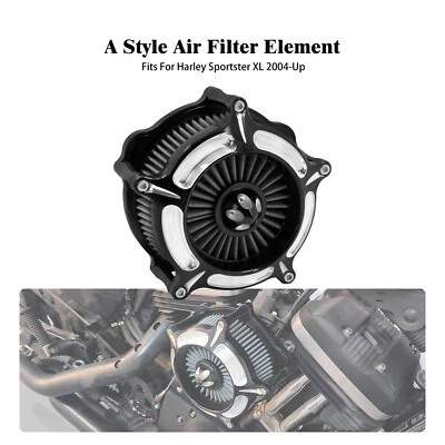 Spike Air Cleaner Filter Gray Intake For Harley Sportster XL883 1200 48 72 04-22 - Image 1 of 4