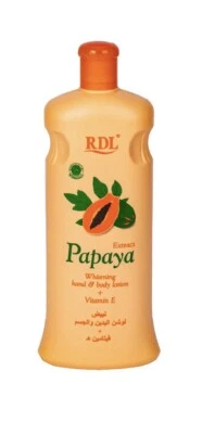 RDL Papaya Extract Whitening Lotion for Hands & Body Moisturizer - 600ml