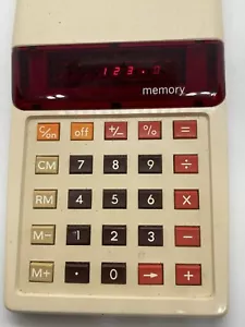 Vintage Litronix Battery operated Calculator Model 2220 Works Well Red LED - Picture 1 of 5