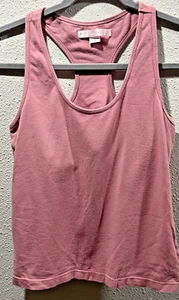 Victoria Secret Sports Bra Longline Racerback Shelf Bra Rose Pink Medium Sports - Picture 1 of 3