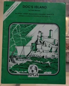 Doc's Island Advanced D&D RPGA VHTF Gebraucht TSR R-4 Modul Softcover ED NM Inside - Bild 1 von 20