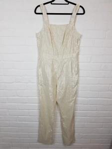 Jens Pirate Booty Jumpsuit Size Small Ivory Wonderland Adventure Free People - Picture 1 of 13