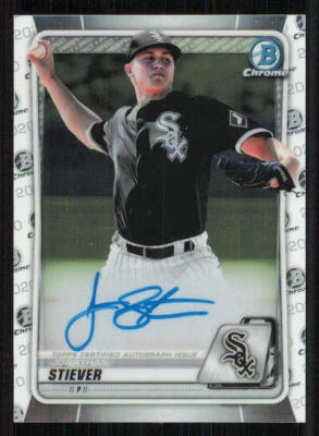 2020 Bowman Chrome Prospect AUTO #CPAJS Jonathan Stiever - Image 1 of 2
