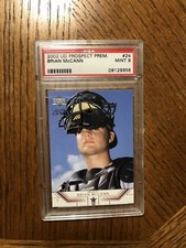 2002 Upper Deck Prospect Premiers Brian McCann Rookie PSA 9