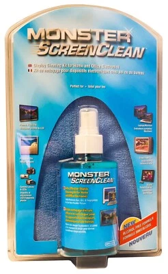 Kit de limpieza de pantalla Monster Cable Clean Display para pantallas de TV LCD, LED, plasma Foto 1 de 2