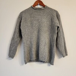 Check it out, women's sweater, Gray, Lambswool Angora, M, Y2K, Casual - Picture 1 of 11