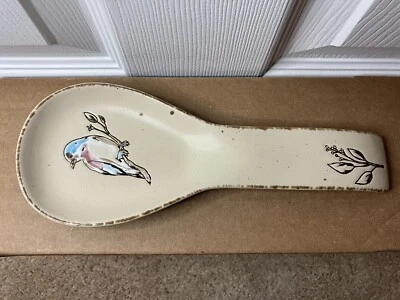 NEW 10" Spectrum Designz Spring Bird Bluebird Spoon Rest - 2019 - Image 1 of 4