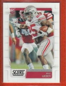 2019 Score Mike Weber RC Pittsburgh Steelers #407 - Picture 1 of 1