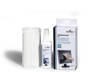 DURABLE 5707 00 Screenclean Set Reinigungstücher Spray + Tücher Vliestücher NEU - Bild 1 von 3