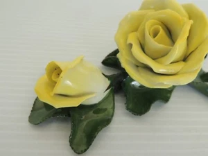 HEREND DOUBLE ROSES PORCELAIN . - Picture 1 of 5