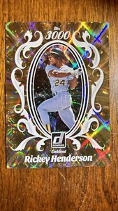 2023 Panini Donruss Mr 3000 /999 Rickey Henderson #M3K-6 HOF Oakland As