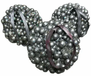 3 große 3" funkelnde Splitter hängende Kugeln Ornamente Home Floral Herzstück Akzent - Bild 1 von 6