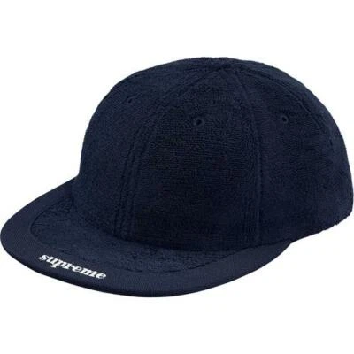 Gorra Supreme Terry Visor Logo 6 Paneles Negra Roja Azul Marino S/S 18 Foto 1 de 2