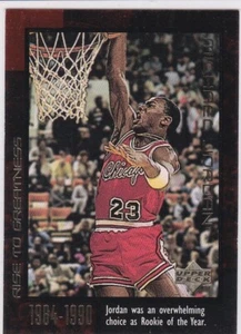MICHAEL JORDAN ROOKIE 1984 Rise To Greatness Basketball Card Upper Deck BULLS! - Picture 1 of 2