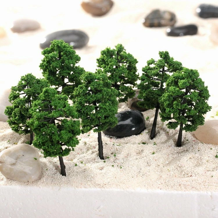 10PCS Trees Model HO N Scale Train Railway Wargame Park Layout Scene Decoration - Image 1 of 4