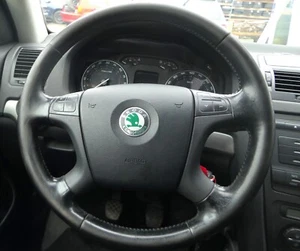 Skoda Octavia 1Z Lederlenkrad Lenkrad Airbag Multifunktionslenkrad - Bild 1 von 3
