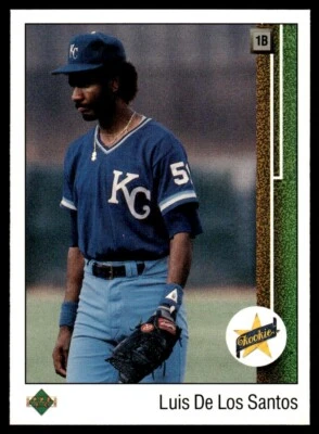 1989 Upper Deck Star Rookie #12 Luis de los Santos Rookie Kansas City Royals - Image 1 of 2