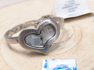 Ladies Lucky brand heart shaped wrist watch stainless steel NEW BATTERY! - Picture 1 of 7