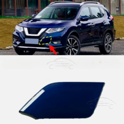 Blue Front Bumper Towing Tow Hook Hole Eye Cover Cap For Nissan Rogue 2017-2021 Foto 1 de 4