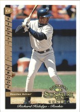 1998 Donruss Signature Proofs Astros Baseball Card #92 Richard Hidalgo /150