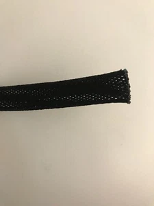 10 Ft NEW Bentley Harris Flexfit 1/2" Black Woven Wrap-Around Sleeving - Picture 1 of 2