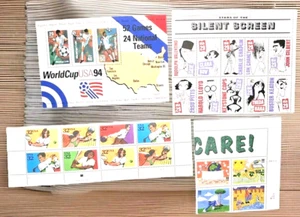 US Postal Stamp Lot - New Unhinged - Sports, Cartoon, Silent Screen - Off Paper - Picture 1 of 7