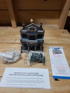Vintage 1999 Lemax Millennium 2000 Celebration Town Hall Porcelain Lighted House - Picture 1 of 12