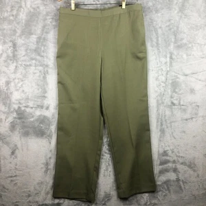 Alfred Dunner Schlupfhose Größe 12 klassische Passform grün Stretch Bundtaschen - Bild 1 von 22