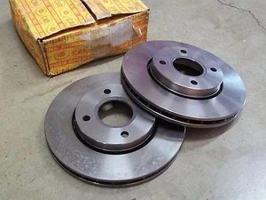COPPIA DISCHI FRENO ANTERIORI FORD ESCORT 1.8 16V - RS2000 - XR3 16V - NUOVI - Bild 1 von 1