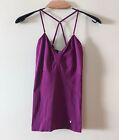 NEW NWOT Marciano Guess Microfiber Bodycon Strappy Tank Top Magenta XS to S