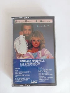 Barbara Mandrell & Lee Greenwood: Meant For Each Other (Cassette 1984 MCA SEALED - Picture 1 of 3