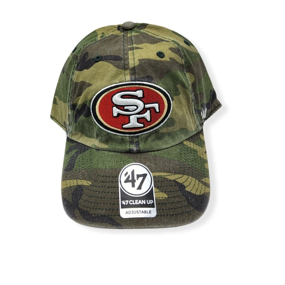 '47 San Francisco 49ers Strapback Hat Cap Camo Embroidered Adjustable Adult