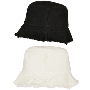 Yupoong Open Edge Bucket Hat Angler's Brim Decorative Stitching Sunhat Summer - Picture 1 of 9