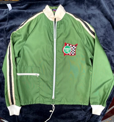 Vintage  Quaker State Racing Jacket by CROWN of CALIF Mens Size Small 60's-70's - Image 1 of 4