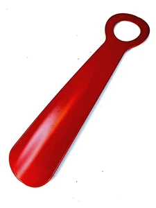IKEA SNÖSKYFFEL Schuhlöffel Schuhanzieher Metall Stahl kurz rot 18 cm 2x 4x 8x - Bild 1 von 1