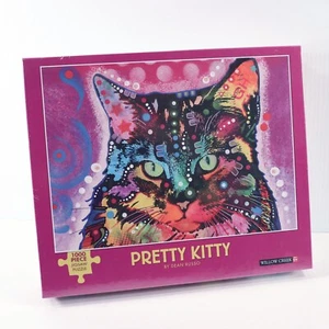 Pretty Kitty by Dean Russo 1000 Piece Cat Jigsaw Puzzle NEW SEALED Willow Creek - Picture 1 of 7