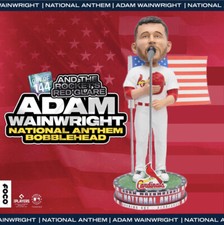 Adam Wainwright St Louis Cardinals Opening Day National Anthem Bobblehead - Ltd