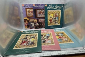 VTG Alma Lynne Designs Cross Stitch Pattern Booklets Mixed Themes Lot of 6 - Picture 1 of 5