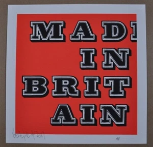 A - Ben Eine - Made In Britain - Red - AP Edition - 2019 - Picture 1 of 5