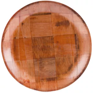 4 - 10" Woven Wooden Plates Washer Safe FREE SHIPPING USA Only - Picture 1 of 2