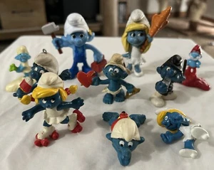 Lotto Puffi RARI VINTAGE Puffi Figurine Peyo - Foto 1 di 1