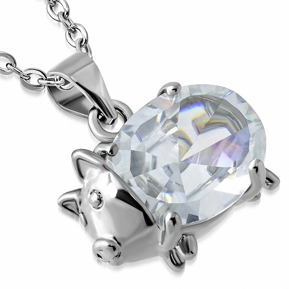 Lega A Sfaccettature IN Cristallo Trasparente Maiale Lettera Cinese Segno Zodiaq - Immagine 1 di 1