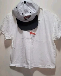 Coors Light Promotional Womans 1/2 T-shirt With Baseball Hat - Picture 1 of 3