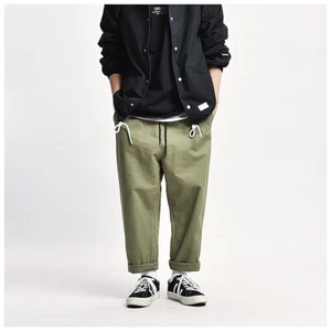 9 Point Loose Japanese Pants / Green Grün / Size Asia L - EU M / W30-32 / Baggy - Bild 1 von 12