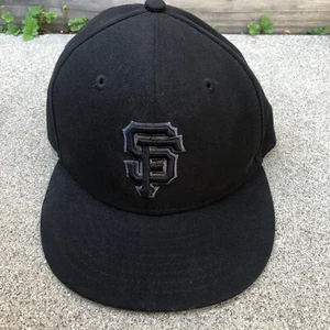NUEVA ERA San Francisco Giants Gorra Ajustada Para Hombre 6 3/4 Gorra Negra 59Fifty MLB - Imagen 1 de 7